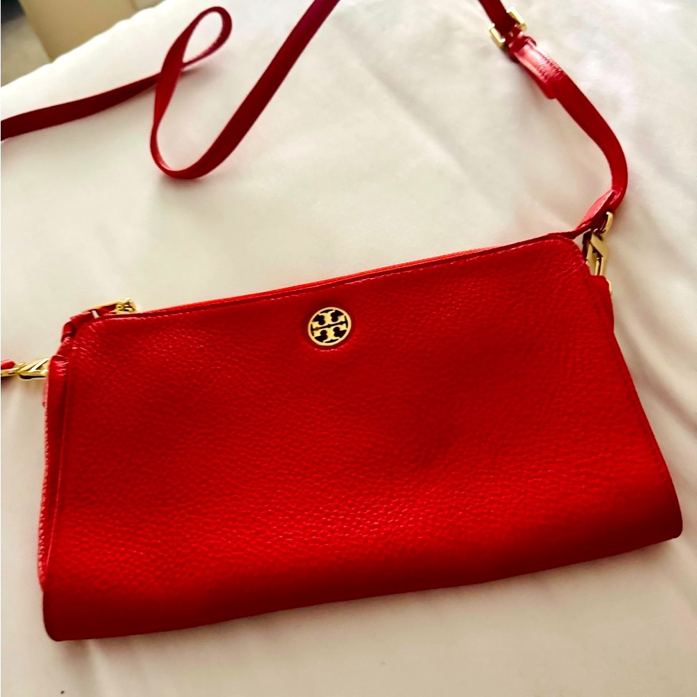 Tory Burch Vibrant Red Crossbody Bag